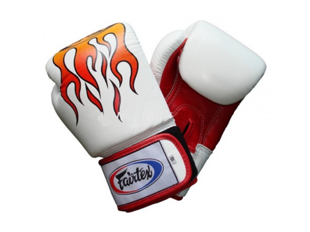 Перчатки боксёрские FAIRTEX White Flame