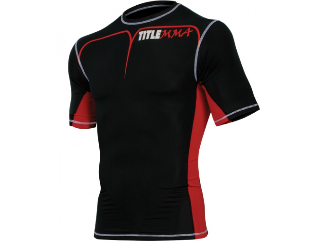 Компрессионная футболка TITLE MMA Short Sleeve Quad-Flex Adversary