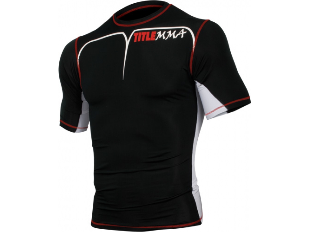 Компрессионная футболка TITLE MMA Short Sleeve Quad-Flex Adversary