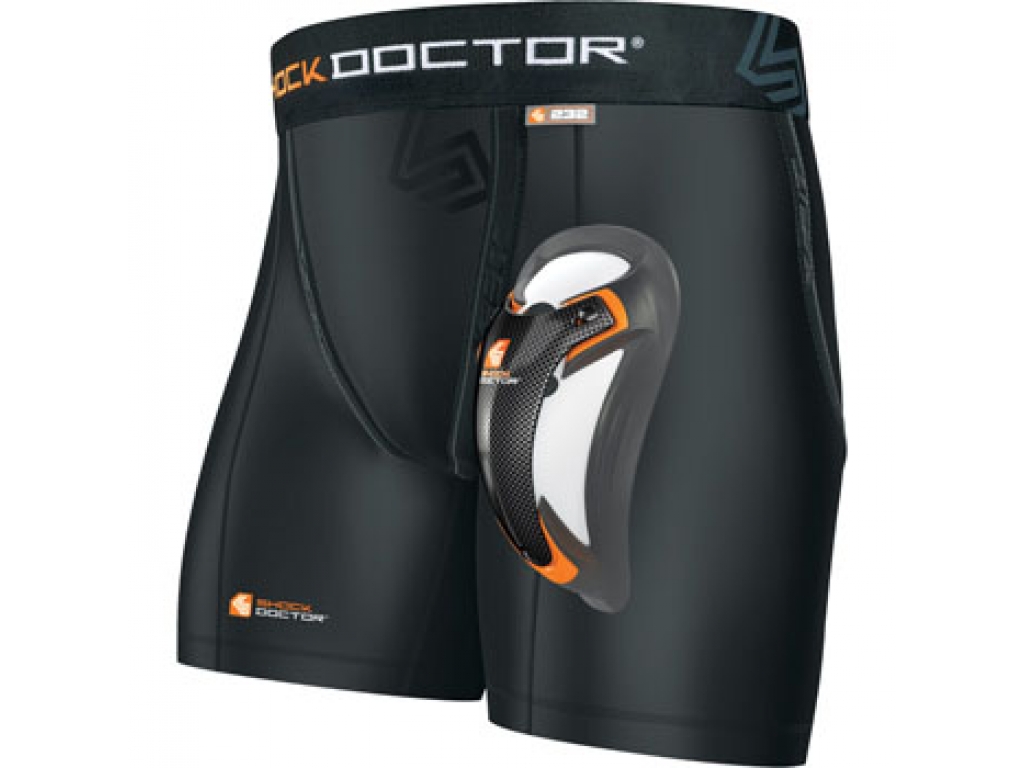 Компресc-шорты SHOCK DOCTOR Boxer Short с ракушкой из карбона