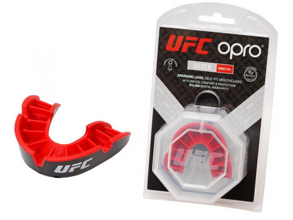 Капа OPRO Silver UFC Hologram