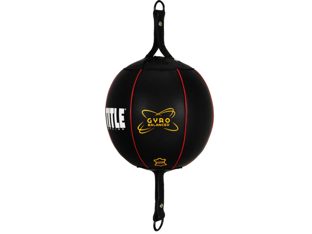 Груша пневматична на розтяжках TITLE Gyro Balanced Leather Double End Bag