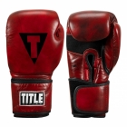 Рукавички тренувальні TITLE Blood Red Leather Sparring Gloves