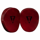 Лапи TITLE Boxing Blood Red Leather Punch Mitts