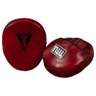 Лапи TITLE Boxing Blood Red Leather Punch Mitts