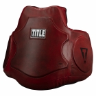 Пояс тренера TITLE Boxing Blood Red Leather Body Protector