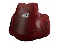 Пояс тренера TITLE Boxing Blood Red Leather Body Protector