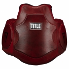 Пояс тренера TITLE Boxing Blood Red Leather Body Protector