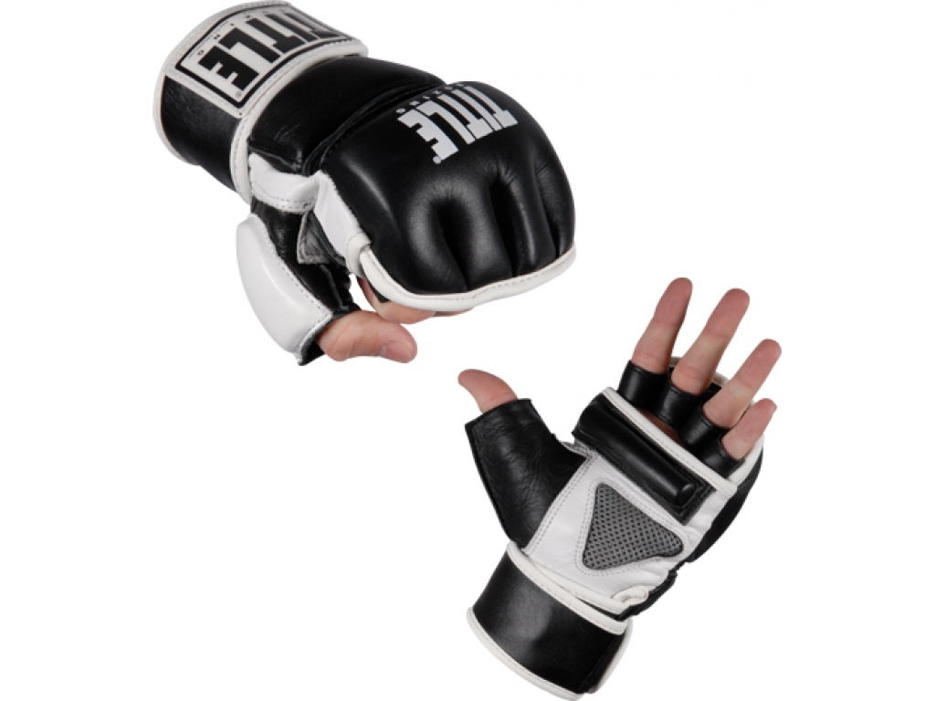 Снарядные перчатки TITLE Wristwrap Leather Heavy Bag Gloves